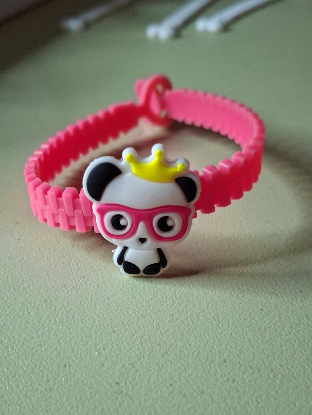 Panda Bracelet Adjustable Wrist Rubber Accessory